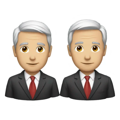 two male politicians sticker