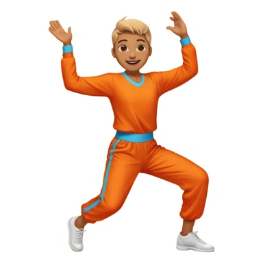 create a person emoji of Barcavibe is the superpower name Brings energy, momentum, and structure more fun and dancing sticker