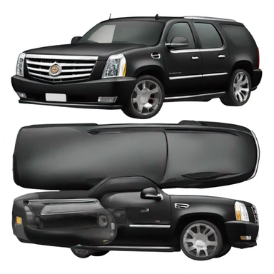 cadillac escalade negra larga sticker