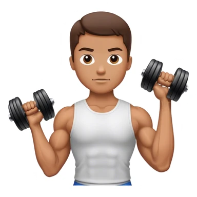 guy how to do bicep curls sticker