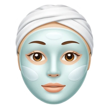 a white skincare beauty mask pack for face sticker