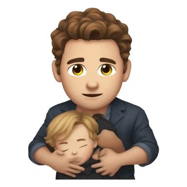 connor holding mccarthy like a baby  sticker