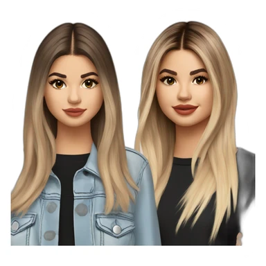 Selena Gomez hailey bieber sticker