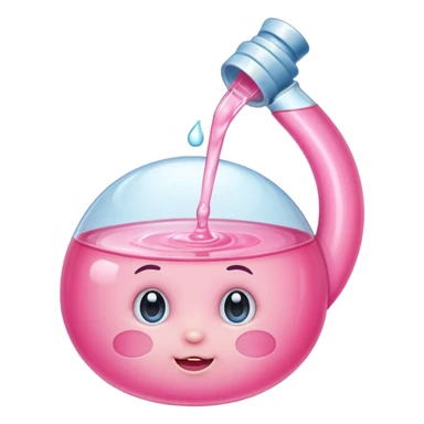 Pink baby oil  sticker