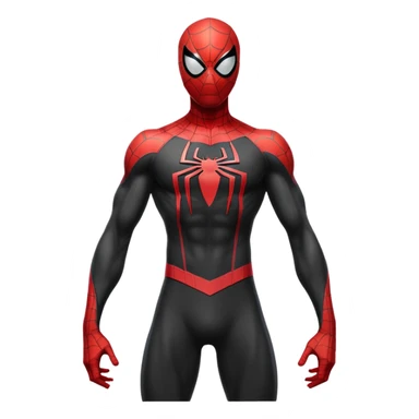 super skinny tall black spiderman sticker