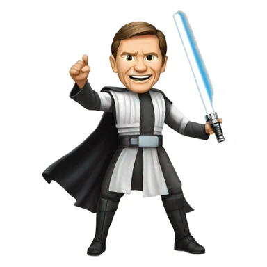 Kenneth Copeland with light saber sticker