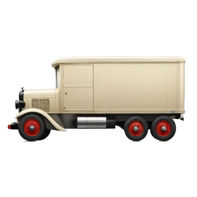 Streamlined Very long 1934 moving truck side view  sticker
