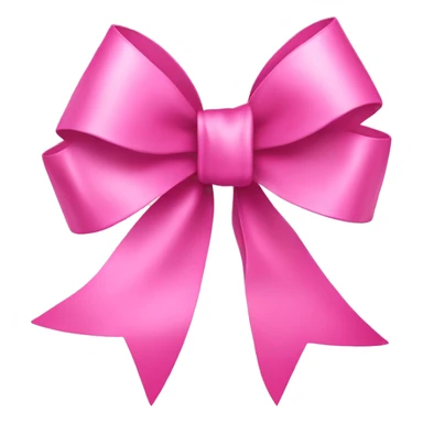 Pink ribbon bow  sticker
