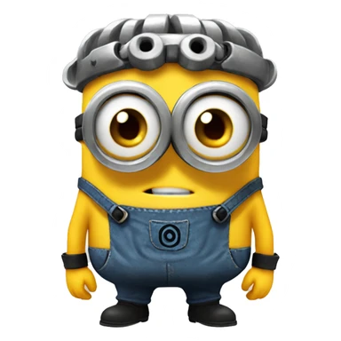 Despicable 4 character mega minion with mind powers sticker