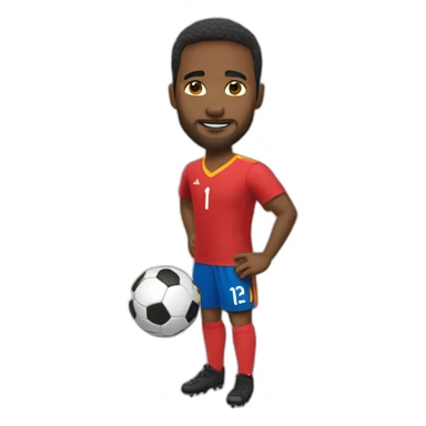 Jugador de fútbol sticker