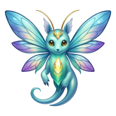 Spiritual ethereal Fairy-type Fakémon-animal-creature sticker