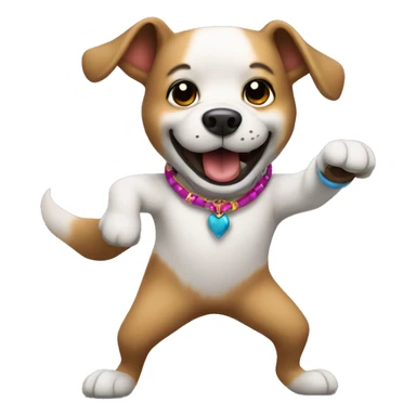 perro bailando sevillanas sticker