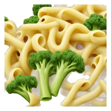 pasta with broccolis and cheese sauce sticker
