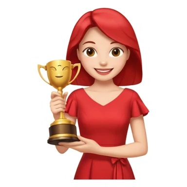 Red carpet winner sticker