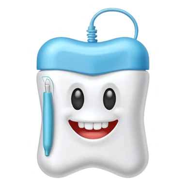 pack of dental floss thread  sticker