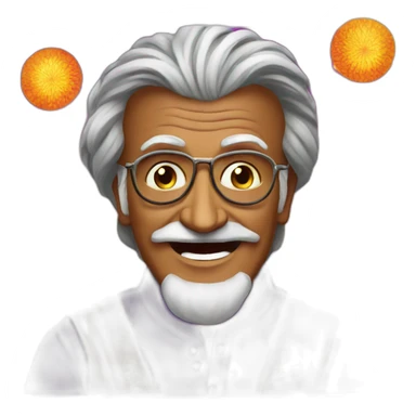 rajinikanth celebrating Diwali festival  sticker