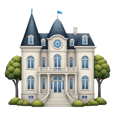 white mansión sticker