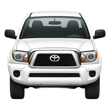 White Toyota Tacoma sticker