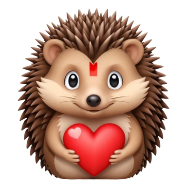 Hedgehog with love sticker