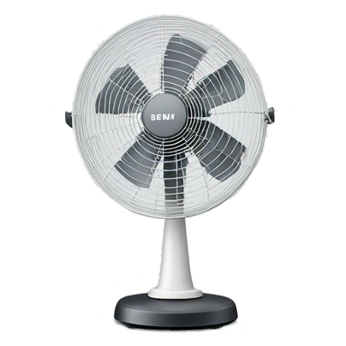 Cute white classic Stand fan sticker
