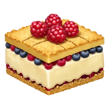 crumble slice with berries sticker