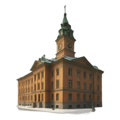 Town Hall by Noi Trotsky, Leningrad sticker