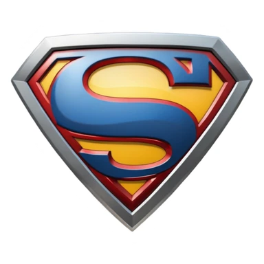Superman Symbol Man of Steel black sticker