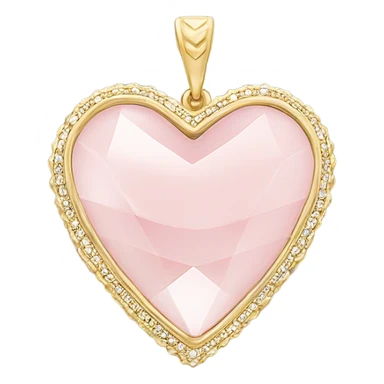 Kendra Scott heart necklace light pink gold  sticker