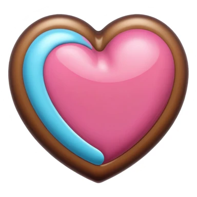 Heart shape emoji for iPhone 16pro color dessert titanium  sticker