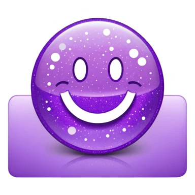 symbol glitter purple $ sticker