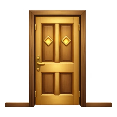 opened door with golden light shining out sticker