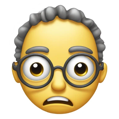 Eye twitch with steam coming out of ears sticker