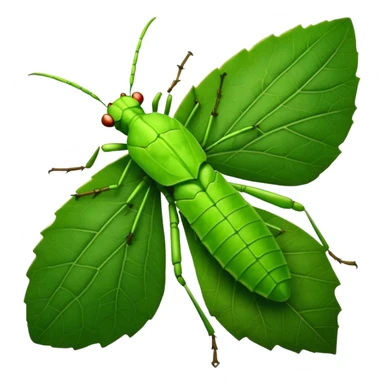 Leaf Insect colored sticker