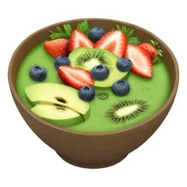 Green smoothie bowl sticker