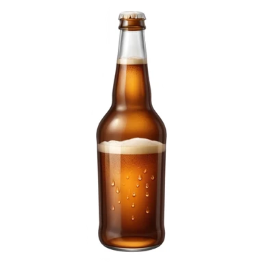 bottle of brown ale sticker