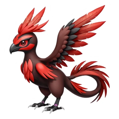 Meloetta-Noivern-Yveltal-Pokémon-Fakémon-fusion-hybrid-creature sticker