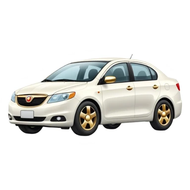 Avis rental car with gold rims  sticker