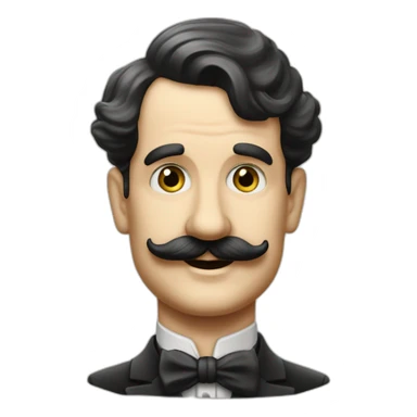 Dictateur des années 1940 en Allemagne avec Only Charlie Chaplin's moustache sticker