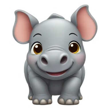 Cute little Rhino sticker