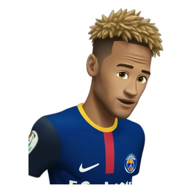 Neymar jr qui joue a l ordinateur sticker