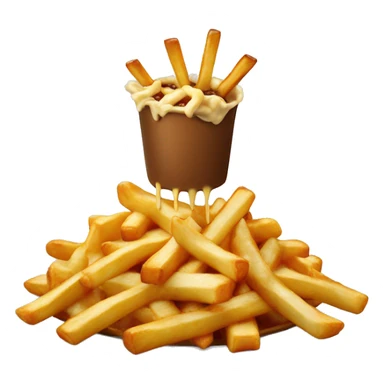 Poutine qui mange une poutine sticker