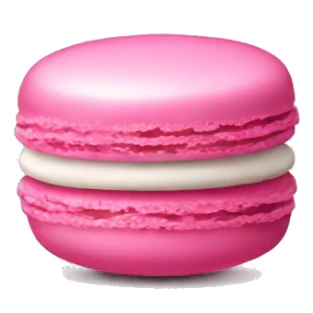 Pink macaroon sticker