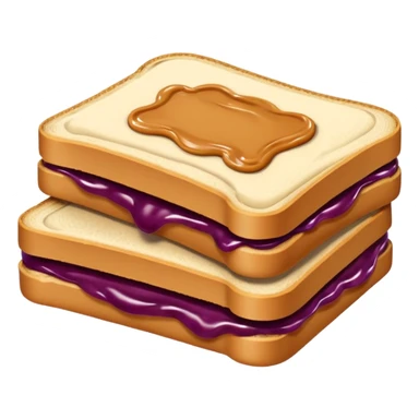 Peanut butter and jelly sticker