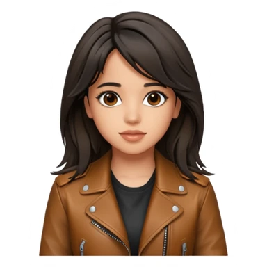 camila cabello wear leather jacket sticker