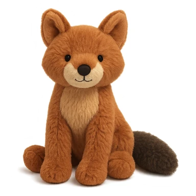 dhole jellycat stuffed plush sticker