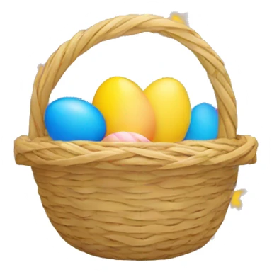 easter basket with eu flag eggs sticker