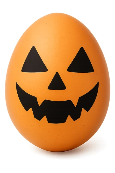 Halloween egg, remove background sticker