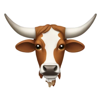 Broken longhorn sticker