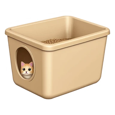 cat litter box sticker