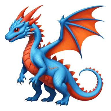 Dutch-Angel-Dragon-Salandit-Salamence-Drudigon-fusion-animal-creature, full body  sticker